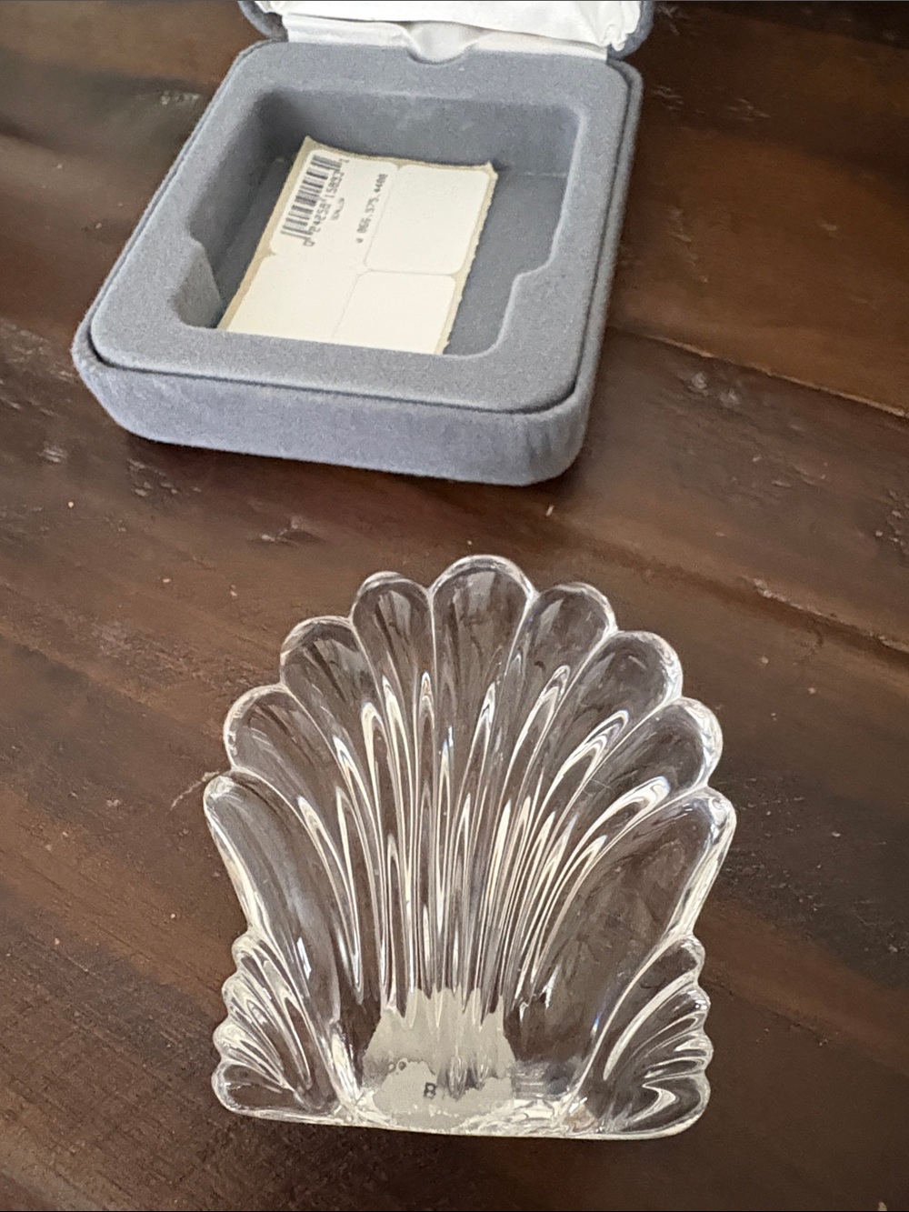 Waterford crystal scallop paperweight - Picture 3 of 4